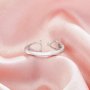 Two Stone Toi Et Moi Prong Ring Settings,Solid 925 Sterling Silver Ring,Adjustable Ring,DIY Ring Supplies For Gemstone,Wtih 5x7MM Pear Stone,5MM Heart Stone 1295069