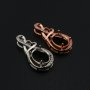 8x10MM Oval Prong Pendant Settings Mother's Love Solid 925 Sterling Silver Rose Gold Plated Charm Bezel DIY Gemstone Supplies 1421159