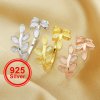 2x4MM Keepsake Breast Milk Resin Marquise Bezel Ring Settings,Bypass Tree Branch Leaf Art Deco Ring,Solid 925 Sterling Silver Adjustable Ring 1294603
