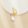 Pear Bezel Stainless Steel Pendant Settings,Yellow Gold Rhodium Pear Pendant Charm,Minimalist Pendant,DIY Pendant Supplies 1431526