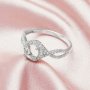 Round Prongs Ring Settings,Infinity Solid 14K 18K Gold Ring,PaveMoissanite Art Deco Bezel Ring,DIY Ring Supplies For Gemstone 1212099