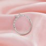 Heart Prong Ring Settings,Solid 14K 18K Gold Ring,Twist Deco Minimalist Heart Ring,DIY Ring Supplies For Gemstone 1295087