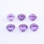 5Pcs Heart Purple Amethyst February Birthstone Faceted Cut Loose Gemstone Nature Semi Precious Stone DIY Jewelry Supplies 4130015