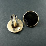 10pcs 18mm round setting bezel tray shiny bronze plated brass earring clip DIY supplies 1701057