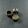 20pcs 4x6mm vintage style antiqued bronze brass glass tube base bezel DIY glass dome supplies findings 1531018
