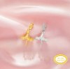 Keepsake Breast Milk Ball Flower Pin Pendant Settings for Half Drilled Pearl Bead,Solid 14K 18K Gold Pendant,DIY Pendant Supplies 1431510
