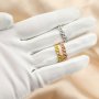 3MM Square Prong Ring Settings 6 Stones Rose Gold Plated Solid 925 Sterling Silver DIY Ring Princess Cut Bezel Supplies 1294351