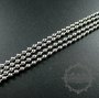 5pcs 2.4mm beads 60cm stainless steel necklace chain DIY necklace supplies findings 1322039