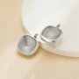 12MM Cushion Square Stainless Steel Pendant Settings,Minimalist Square Pendant Charm,Simple Square Pendant,DIY Pendant Blank 1431544