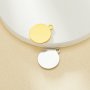 Vintage Styles Stainless Steel Star Round Pendant,Gold Plated Stainless Steel Round Pendant Charm,DIY Pendant Supplies 1431443