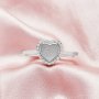 Keepsake Breast Milk Resin Heart Bezel Ring Settings,Solid Back Solid 14K 18K Gold Ring,Pave Moissanite Stone Art Deco Ring,DIY Ring Supplies 1294727