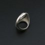 1Pcs 14MM Round Ring Settings Adjustable for Cabochon Stone Antiqued Style Solid 925 Sterling Silver DIY Bezel Tray Supplies 1213065