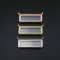 1Pcs 19x57x7MM Silver Rose Gold Plated Alloy Rectangle Glass Locket with Two Loops DIY Supplies Pendant Charm 1122011