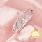 Keepsake Breast Milk Resin 4x6MM Pear Bezel Settings,Solid 14K 18K Gold Ring,2 Stone Prong Ring Settings,With 6x8MM Oval Stone Prong Settings 1294989