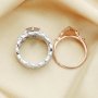 7x10MM Keepsake Breast Milk Resin Ring Settings,Stackable Ring Set,Solid Back Kite Bezel Ring for Resin,Solid 925 Sterling Silver Ring,DIY Ring Supplies 1294585