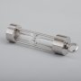 1Pcs 12x48MM Stainless Steel Rose Gold Silver Black Plated Time Sandglass Perfume Container Wish Vial DIY Pendant Charm 1800511