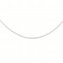 1Pcs No plated Original Silver Color Simple Cable Oval Chain Necklace with Extension Chain,Solid 925 Sterling Solid Silver DIY Necklace Chain Supplies 18''+2'' 1322064