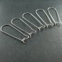 12pcs 13x38mm 316L stainless steel kidney earrings hoop DIY jewelry findings supplies 1702053