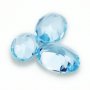 1Pcs Oval Faceted Sky Blue Topaz Nature October Birthstone DIY Loose Gemstone Supplies 4120141