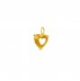 7MM Heart Prongs Bezel Pendant Settings,Rose Yellow Gold Plated Stainless Steel Heart Pendant Charm,Minimalist Heart Pendant,Simple Pendant Blank 1431455