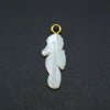 5Pcs 12x20MM White Mother of Pearl Shell Sea Horse Pendant Charm DIY Supplies Findings 1800518