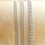 18Inches White Plated Necklace Chain,Cable Chain,Solid 925 Sterling Silver Necklace,DIY Necklace Supplies 1314022