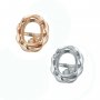 Oval Prong Studs Earring Settings,Art Deco Solid 14K 18K Gold Earrings,DIY Earrings Bezel Supplies 1706133