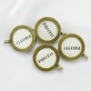 10Pcs 14mm Round Brass Dark Bronze Antiqued Photo Pendant Settings DIY Locket Charm Jewelry Supplies 1500160