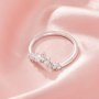 Curved Moissanite Stackable Ring,Solid 14K 18K Gold Ring,Dainty Stacker Ring,Stackable Ring,DIY Ring Supplies 1294994