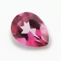 1Pcs Pear Faceted Hot Pink Topaz November Birthstone Nature Point Back Gemstone DIY Supplies 4150024