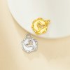 Keepsake Breast Milk Resin Mermaid Fish Tail Bezel Pendant Settings,Gold Stainless Steel Pendant Charm,DIY Pendant Blank Supplies 1431451