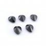 5Pcs Pear Black Spinel Faceted Cut Loose Gemstone Natural Semi Precious Stone DIY Jewelry Supplies 4150007