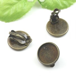 10pcs 14MM vintage brass bronze earrings stud,earrings base setting,earrings clasp,vintage earrings,vintage jewelry1701005-2