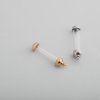1Pcs Stainless Steel Silver Gold Plated Glass Perfume Container DIY Vial Wish Liquid Pendant Charm 1800513