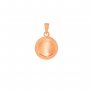 8MM Keepsake Breast Milk Resin Round Bezel Pendant Settings,Solid 925 Sterling Silver Rose Gold Plated Pendant Charm,Simple Pendant,DIY Pendant Supplies 1411469
