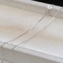 0.9MM Solid 18K White Gold Necklace,Au750 Necklace,18K Gold Cable Necklace with Extension Ring,16''+2'' 1312028