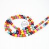 1 string 15inch 8mm vintage mix color dyeing turquoise gemstone kawaii round unique beads 3010015