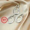 1Pcs 13X18MM Oval Bezel Solid 925 Sterling Silver Cabochon Pendant Settings 1421102