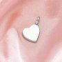 10MM Keepsake Breast Milk Resin Heart Bezel Pendant Settings,Solid 14K 18K Gold Pendant Charm,Moissanite Art Deco Pendant,DIY Pendant Supplies 1431501