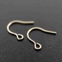 5pairs 10x11MM 14K Gold Filled Color Not Tarnished 0.71MM 21Gauge Wire Beading Earrings Hook DIY Earrings Supplies Findings 1705059