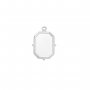 13x18MM Keepsake Breast Milk Resin Rectangle Bezel Pendant Settings,Stainless Steel Pendant Charm,Vintage Styles DIY Pendant Supplies 1431537