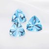 Large Trillion Cut Nature Swiss Blue Topaz Gemstone,November Birthstone,Blue Triangle Gemstone,DIY Jewelry Supplies