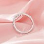 Curved Moissanite Stackable Ring,Solid 14K 18K Gold Ring,Dainty Stacker Ring,Stackable Ring,DIY Ring Supplies 1294997