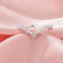Curved Moissanite Stackable Ring,Solid 14K 18K Gold Ring,Vintage Styles Ring,Crown Stacker Ring,DIY Ring Supplies 1295003