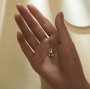 Round Prongs Bezel Pendant Settings,Yellow Gold Plated Stainless Steel Pendant Charm,Minimalist Round Pendant,Simple Pendant Blank for Faceted Stones 1411436