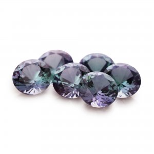 1Pcs Simulated Alexandrite Round Faceted Stone,Color Change Stone,June Birthstone,Unique Gemstone,Loose Stone,DIY Jewelry Supplies 4110202