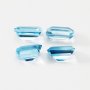 Natural Emerald Cut Rectangle Faceted Sky Blue Topaz Gemstone November Birthstone DIY Loose Semi Precious Gemstone DIY Jewelry Supplies 4170017