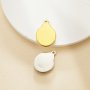Keepsake Breast Milk Resin Oval Bezel Pendant Settings,Art Deco Stainless Steel Oval Pendant Charm,DIY Pendant Blank Supplies 1421275
