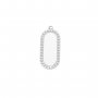 9x23MM Oval Bezel Stainless Steel Pendant Settings,Yellow Gold Silver Pendant Charm,Art Deco Oval Pendant,DIY Pendant Supplies 1431529