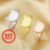 10MM Keepsake Breast Milk Resin Cat Bezel Ring Settings,Solid 925 Sterling Silver Rose Gold Plated Ring,Art Deco Ring,DIY Ring Supplies 1294599
